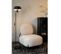 Polly - Fauteuil Lounge En Tissu Bouclette - Couleur - Blanc Ivoire