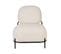 Polly - Fauteuil Lounge En Tissu Bouclette - Couleur - Blanc Ivoire