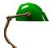 Lampe De Table/lampe De Notaire Classique Bronze Avec Verre Vert - Banker