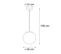 Suspension Scandinave Chrome Avec Verre Clair - Ball 30