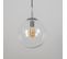 Suspension Scandinave Chrome Avec Verre Clair - Ball 30