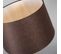Lampe De Table Bronze Avec Abat-jour Marron 35 Cm Réglable - Parte