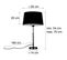 Lampe De Table En Cuivre Avec Abat-jour Noir 35 Cm Réglable - Parte