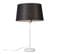 Lampe De Table Blanc Avec Abat-jour Noir 35 Cm Réglable - Parte