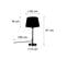 Lampe De Table Or / Laiton Avec Abat-jour Noir 25 Cm Réglable - Parte