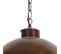 Suspension Industrielle Marron Rouille 35 Cm - Magna Classic