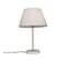 Lampe De Table Rétro En Laiton Avec Abat-jour Plissé Crème 35 Cm - Kaso