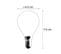 Ensemble De 3 Lampes à Bille à Filament LED Réglables E14 5w 470lm 2700k