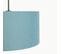 Lampe Suspendue Noir Avec Abat-jour Bleu 50 Cm - Combi 1