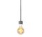 Lampe Suspendue Country Noire Avec Abat-jour Brun 50 Cm - Combi 1