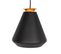 Lampe Suspendue Moderne à 3 Lumières Noire Avec Or - Mia