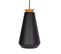 Lampe Suspendue Moderne à 3 Lumières Noire Avec Or - Mia