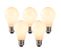 Lot De 5 Lampes à Incandescence LED E27 Verre Opale 3w 250 Lm 2200k