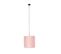 Suspension Avec Abat-jour En Velours Rose Avec Doré 40 Cm - Combi