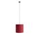 Suspension Avec Abat-jour En Velours Rouge Et Or 40 Cm - Combi