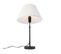 Lampe De Table Noir Avec Abat-jour Plissé Crème 35 Cm Réglable - Parte