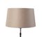 Lampe De Table Noir Avec Abat-jour En Lin Taupe 35 Cm Réglable - Parte