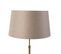 Lampe De Table En Bronze Avec Abat-jour En Lin Taupe 35cm - Parte