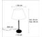 Lampe De Table Or / Laiton Avec Abat-jour Plissé Crème 35 Cm - Parte