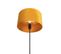 Lampadaire Noir Avec Abat-jour Velours Ocre Jaune Avec Or 35 Cm - Parte