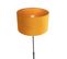 Lampadaire Noir Avec Abat-jour Velours Ocre Jaune Avec Or 35 Cm - Parte