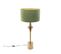 Lampe De Table Art Déco Avec Abat-jour En Velours Vert 35 Cm - Diverso