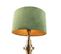 Lampe De Table Art Déco Avec Abat-jour En Velours Vert 35 Cm - Diverso