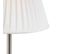 Lampe De Table Classique Acier Avec Abat-jour Plissé Blanc 35 Cm - Simplo