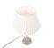 Lampe De Table Classique Acier Avec Abat-jour Plissé Blanc 35 Cm - Simplo