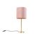 Lampe De Table Romantique En Laiton Avec Abat-jour Rose 25 Cm - Simplo