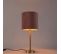 Lampe De Table Romantique En Laiton Avec Abat-jour Rose 25 Cm - Simplo