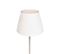 Lampadaire Moderne En Acier Avec Abat-jour Plissé Blanc 45 Cm - Simplo