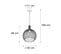 Lampe à Suspension Design Noire 40 Cm - Wire Dos