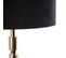Lampe De Table Art Déco Or Avec Abat-jour En Velours Noir 35 Cm - Torre