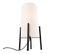 Lampe De Table Design Abat-jour En Lin Noir Blanc - Rich