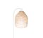 Lampadaire Country Blanc Avec Rotin - Sam