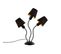Lampe De Table Design Noire 3 Lumières Avec Bouchons à Pinces - Wimme