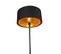 Lampadaire Moderne Noir Avec Abat-jour Noir Avec Or - Simplo