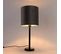 Lampe De Table Moderne Noire Avec Abat-jour Gris 25 Cm - Simplo
