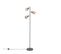 Lampadaire Design Noir/or Avec 3 Ampoules - Noud