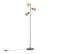 Lampadaire Design Noir/or Avec 3 Ampoules - Noud