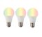 Lot Intelligent De 3 Lampes LED E27 Rgbw A60 9w 800 Lm 2200-4000k