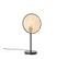 Lampe De Table Country Noire Avec Rotin 25 Cm - Kata