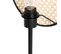 Lampe De Table Country Noire Avec Rotin 25 Cm - Kata