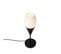 Lampe De Table Moderne Noire Avec Verre Opale - Drop