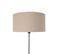 Lampadaire Noir Orientable Avec Abat-jour Marron Clair 50 Cm - Parte