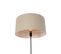 Lampadaire Noir Orientable Avec Abat-jour Marron Clair 50 Cm - Parte