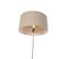 Lampadaire Orientable Doré Avec Abat-jour Marron Clair 50 Cm - Parte