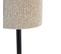 Lampe De Table Moderne Noire Avec Abat-jour Bouclé Taupe 20 Cm - Simplo