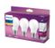 Lot de 3 ampoules LED standard PHILIPS E27 60W